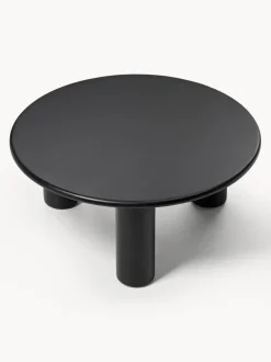 Mesa de centro redonda de madera de roble Didi