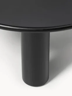 Mesa de centro redonda de madera de roble Didi
