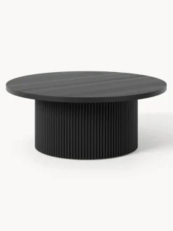 Mesa de centro redonda de madera Nele