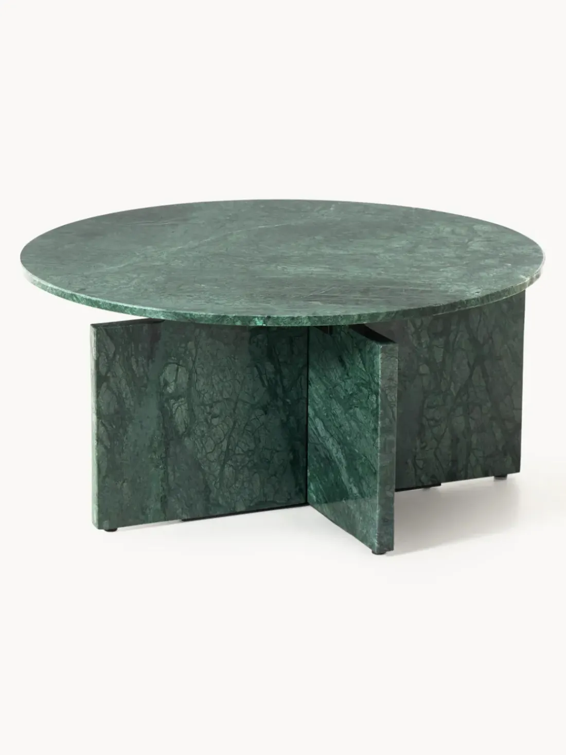 Mesa de centro redonda de mármol Marisa