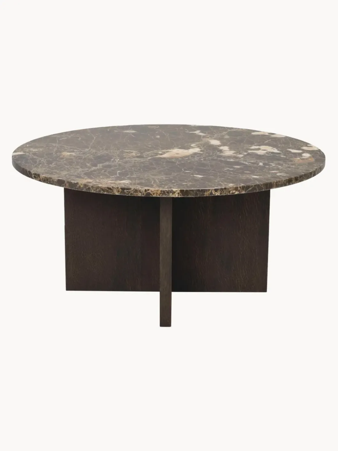 Mesa de centro redonda de mármol Brooksville