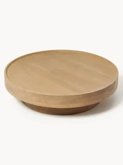 Mesa de centro redonda XL de madera de mango Benno