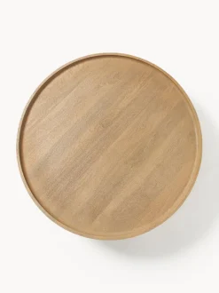 Mesa de centro redonda XL de madera de mango Benno