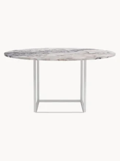 Mesa de comedor con tablero de mármol Florence, Ø 145 cm