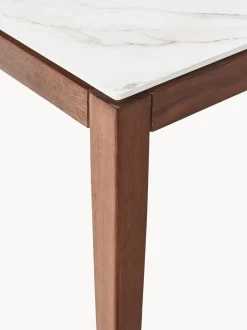 Mesa de comedor con tablero en look mármol Jackson, tamaños diferentes