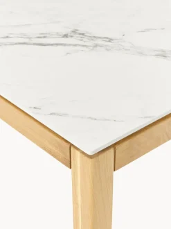 Mesa de comedor con tablero en aspecto mármol Jackson, tamaños diferentes