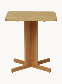 Mesa de comedor de madera de roble Quatrefoil, 68 x 68 cm