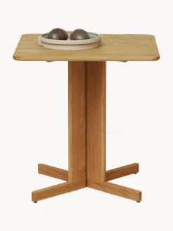 Mesa de comedor de madera de roble Quatrefoil, 68 x 68 cm