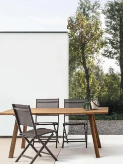 Mesa de comedor de madera para interior y exterior Glasgow