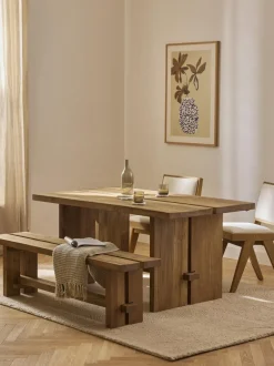 Mesa de comedor de teca Hugo, tamaños diferentes