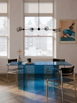 Mesa de comedor de vidrio Anouk, tamaños diferentes
