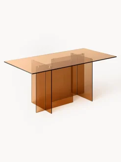 Mesa de comedor de vidrio Anouk, tamaños diferentes