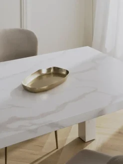 Mesa de comedor en look mármol Carl