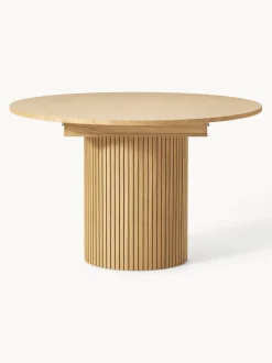 Mesa de comedor extensible acanalada Filo, 120 - 160 x 75 cm
