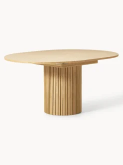 Mesa de comedor extensible acanalada Filo, 120 - 160 x 75 cm