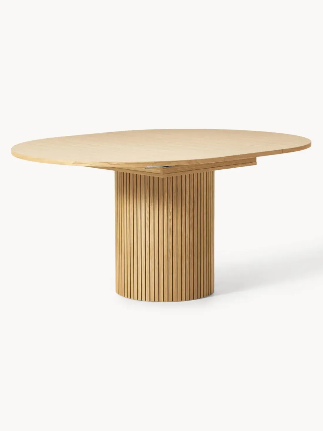 Mesa de comedor extensible acanalada Filo, 120 - 160 x 75 cm