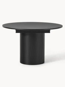 Mesa de comedor extensible acanalada Filo, 120 - 160 x 75 cm