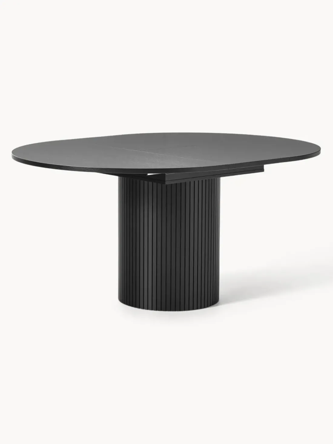 Mesa de comedor extensible acanalada Filo, 120 - 160 x 75 cm