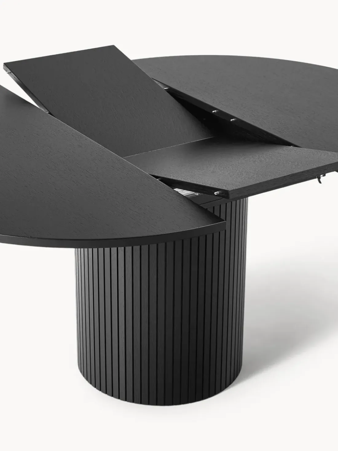 Mesa de comedor extensible acanalada Filo, 120 - 160 x 75 cm