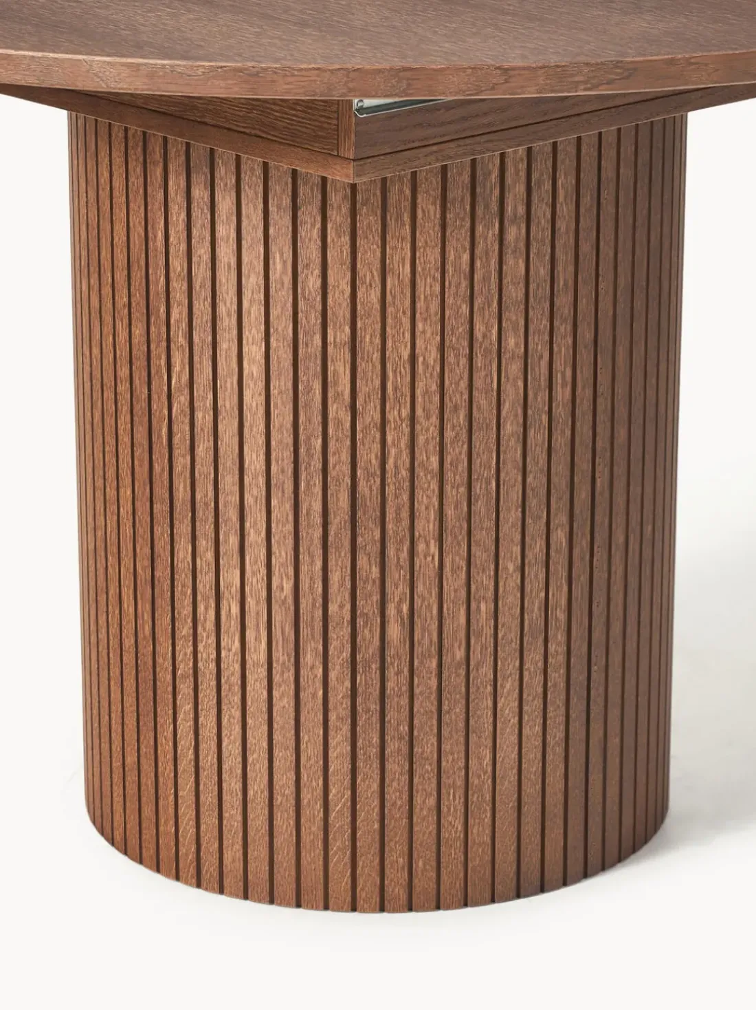 Mesa de comedor extensible acanalada Filo, 120 - 160 x 75 cm