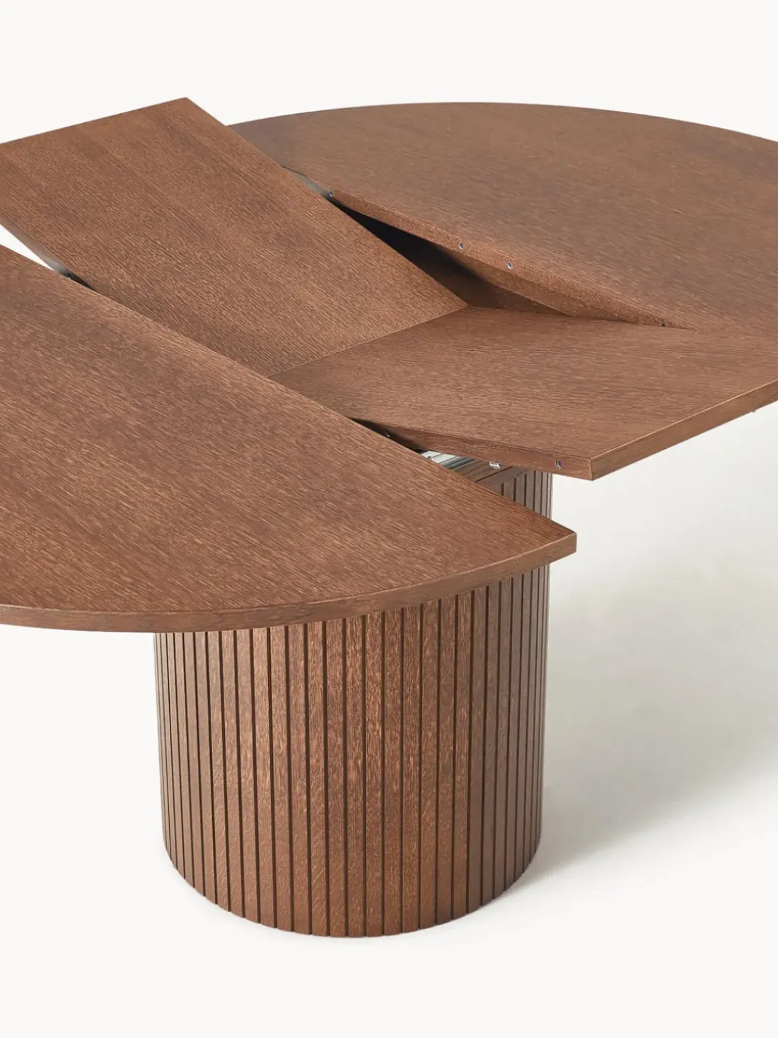 Mesa de comedor extensible acanalada Filo, 120 - 160 x 75 cm