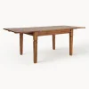 Mesa de comedor extensible de madera de acacia Chateaux, 120 - 200 X 90 cm
