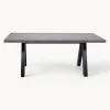 Mesa de comedor extensible en look cemento Apex, 200-250 x 100 cm