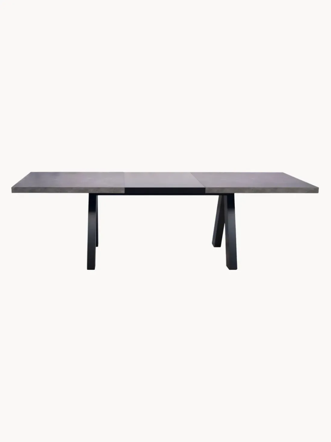 Mesa de comedor extensible en look cemento Apex, 200-250 x 100 cm