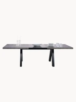 Mesa de comedor extensible en look cemento Apex, 200-250 x 100 cm