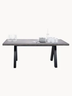 Mesa de comedor extensible en look cemento Apex, 200-250 x 100 cm