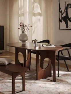 Mesa de comedor ovalada Apollo, tamaños diferentes