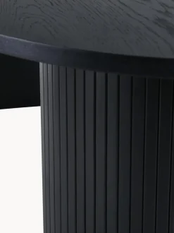 Mesa de comedor ovalada de madera Bianca, 200 x 90 cm