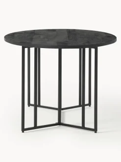 Mesa de comedor ovalada de madera de mango Luca, tamaños diferentes