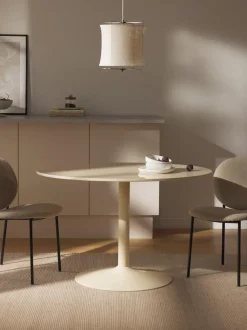 Mesa de comedor ovalada de mármol Miley, 120 x 90 cm