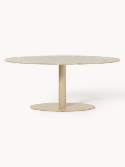 Mesa de comedor ovalada de mármol Miley, tamaños diferentes