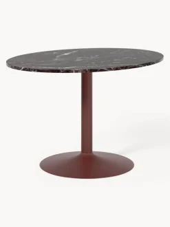 Mesa de comedor ovalada de mármol Miley, tamaños diferentes