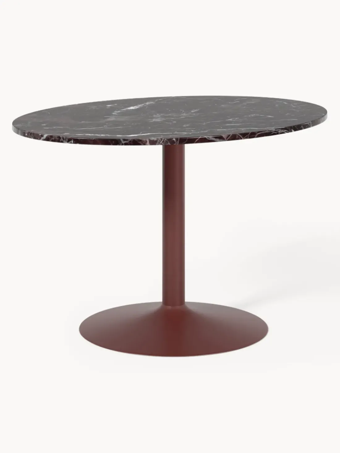 Mesa de comedor ovalada de mármol Miley, tamaños diferentes