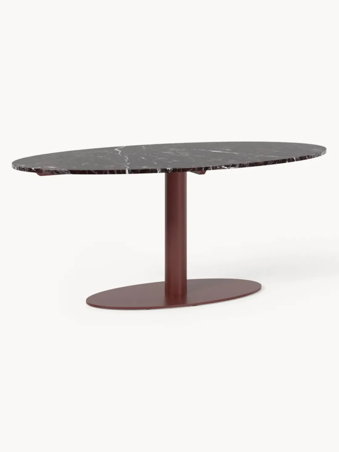 Mesa de comedor ovalada de mármol Miley, tamaños diferentes
