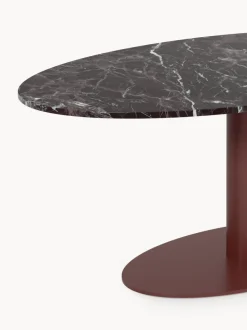 Mesa de comedor ovalada de mármol Miley, tamaños diferentes