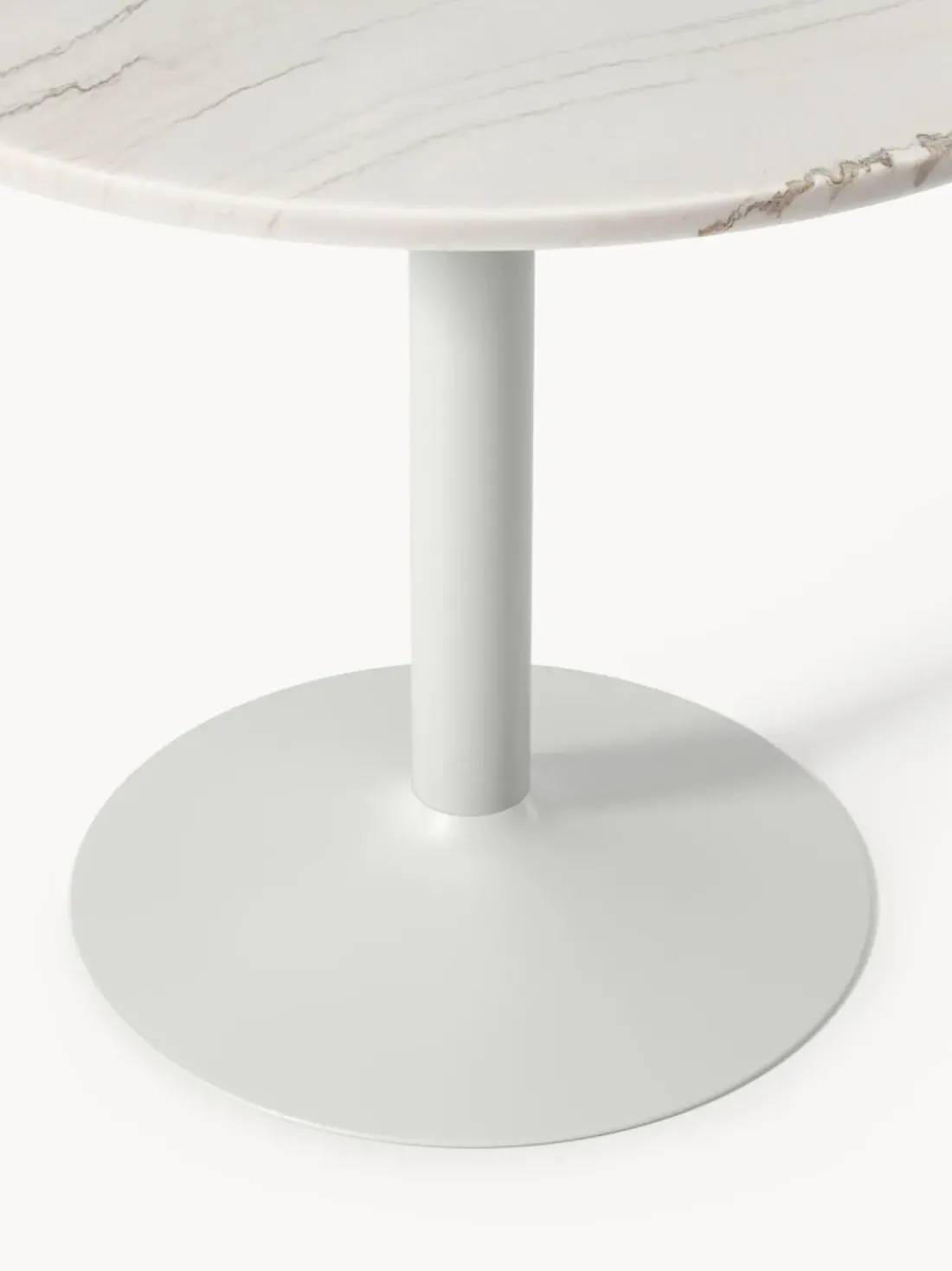 Mesa de comedor ovalada de mármol Miley, tamaños diferentes