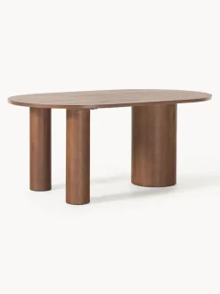 Mesa de comedor ovalada de roble Dunia, tamaños diferentes