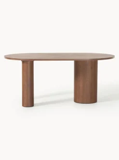 Mesa de comedor ovalada de roble Dunia, tamaños diferentes