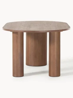 Mesa de comedor ovalada de roble Dunia, tamaños diferentes