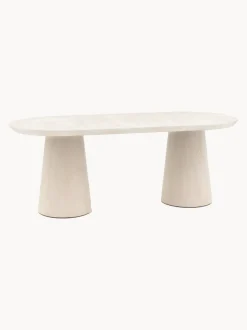 Mesa de comedor ovalada Pedra, 200 x 90 cm