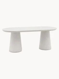 Mesa de comedor ovalada Pedra, 200 x 90 cm