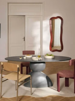 Mesa de comedor ovalada Sahra, tamaños diferentes