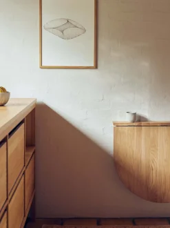 Mesa de comedor plegable de madera Trefoil, 75 cm