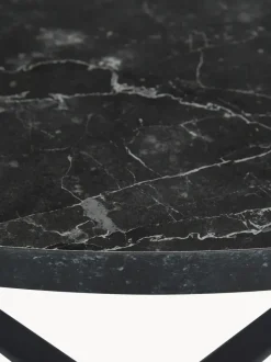 Mesa de comedor redonda Amble con tablero en look mármol, Ø 110 cm