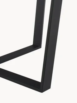 Mesa de comedor redonda Amble con tablero en look mármol, Ø 110 cm