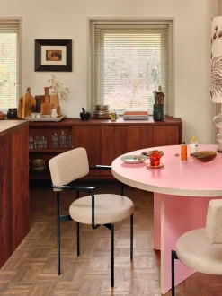 Mesa de comedor redonda Cirkel, Ø 129 cm